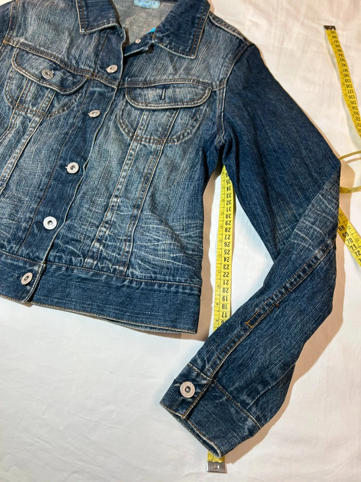 Marineblauwe vintage denim jas bnk baba nuki – photo 7